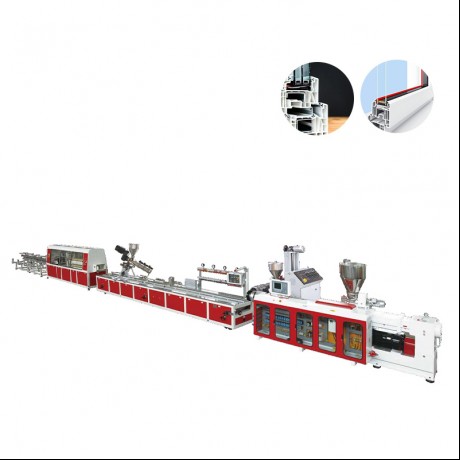 JWELL PVC тирезаҳо Хати Extrusion профили баландсуръат